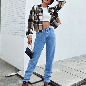 Plaid Patch Pocket Shacket